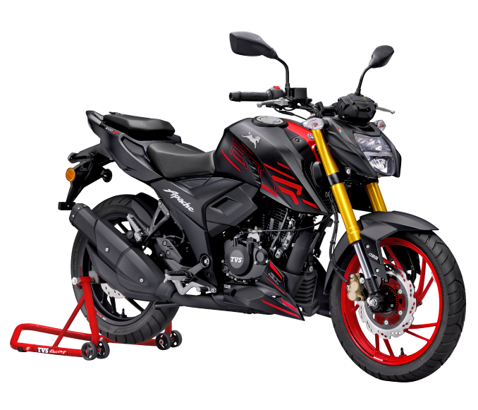 Apache RTR 200 4V Dual Channel ABS with Modes - gloss-black Apache RTR 200 4V Dual Channel ABS with Modes - gloss-black