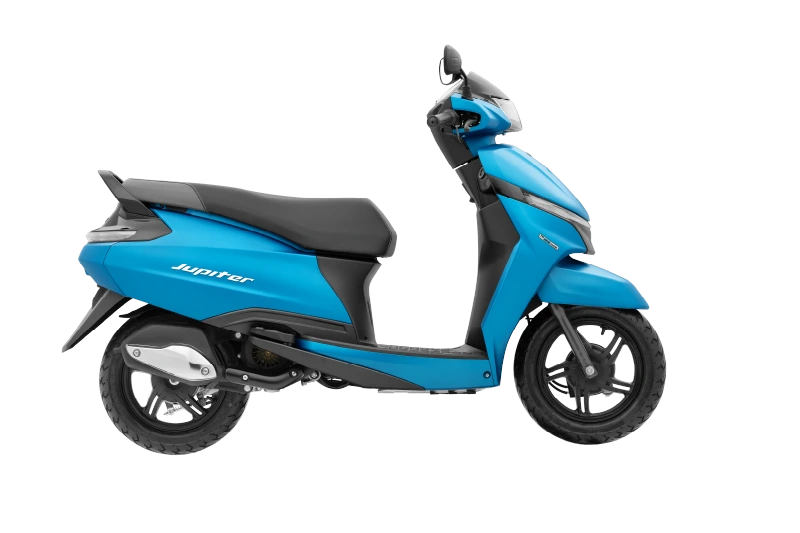 TVS Jupiter 110 SmartXonnect Drum - dawn-blue-matte