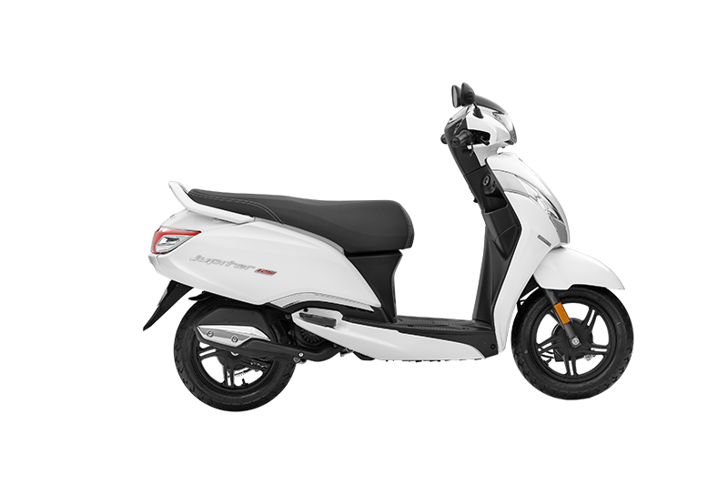 TVS Jupiter 125 Drum Alloy Wheel - white