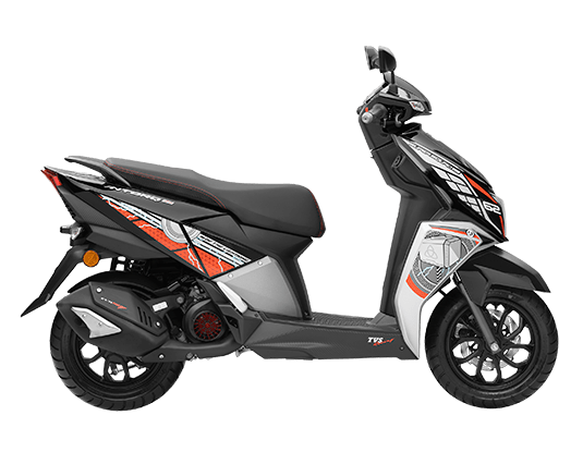 TVS Ntorq 125 Super Squad Edition - black-silver