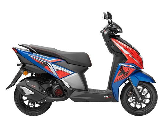 TVS Ntorq 125 Super Squad Edition - red-blue TVS Ntorq 125 Super Squad Edition - red-blue