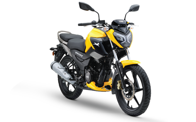 TVS Raider Split Seat - fiery-yellow