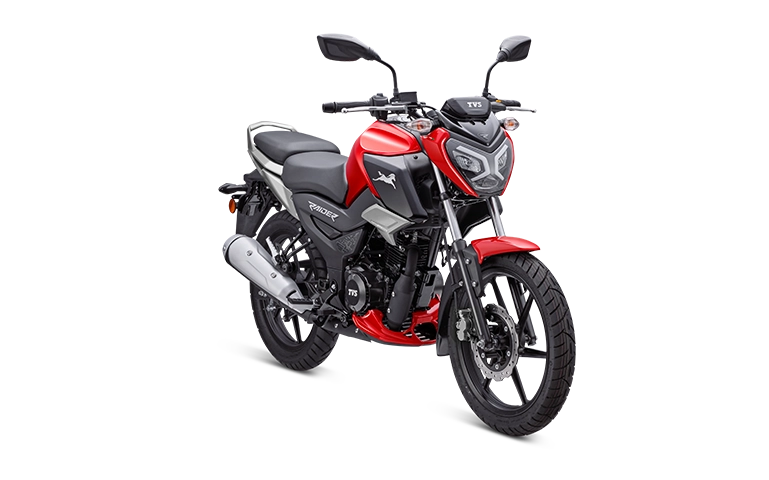 TVS Raider Split Seat - striking-red