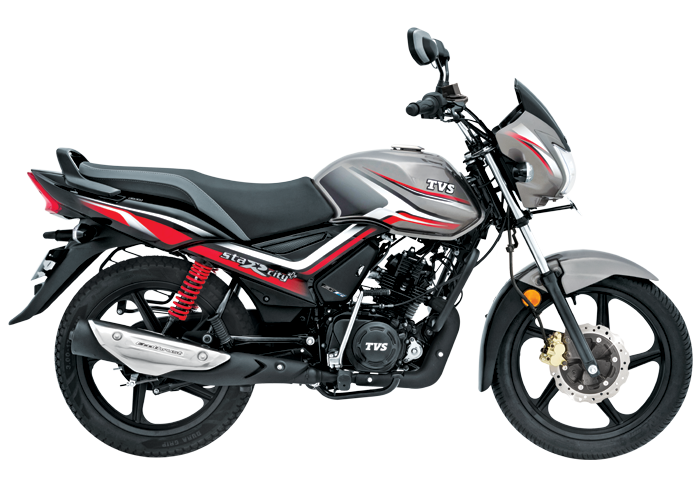 TVS Star City Plus Roto‑Petal Disc - grey-black