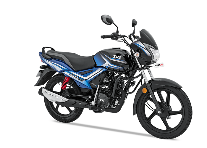TVS Star City Plus Dual‑Tone Drum - black-blue TVS Star City Plus Dual‑Tone Drum - black-blue