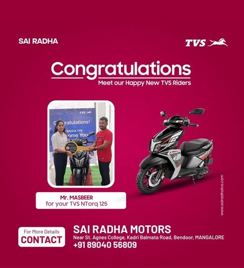Congratulation MR.MASBEER for your new TVS NTorq 125