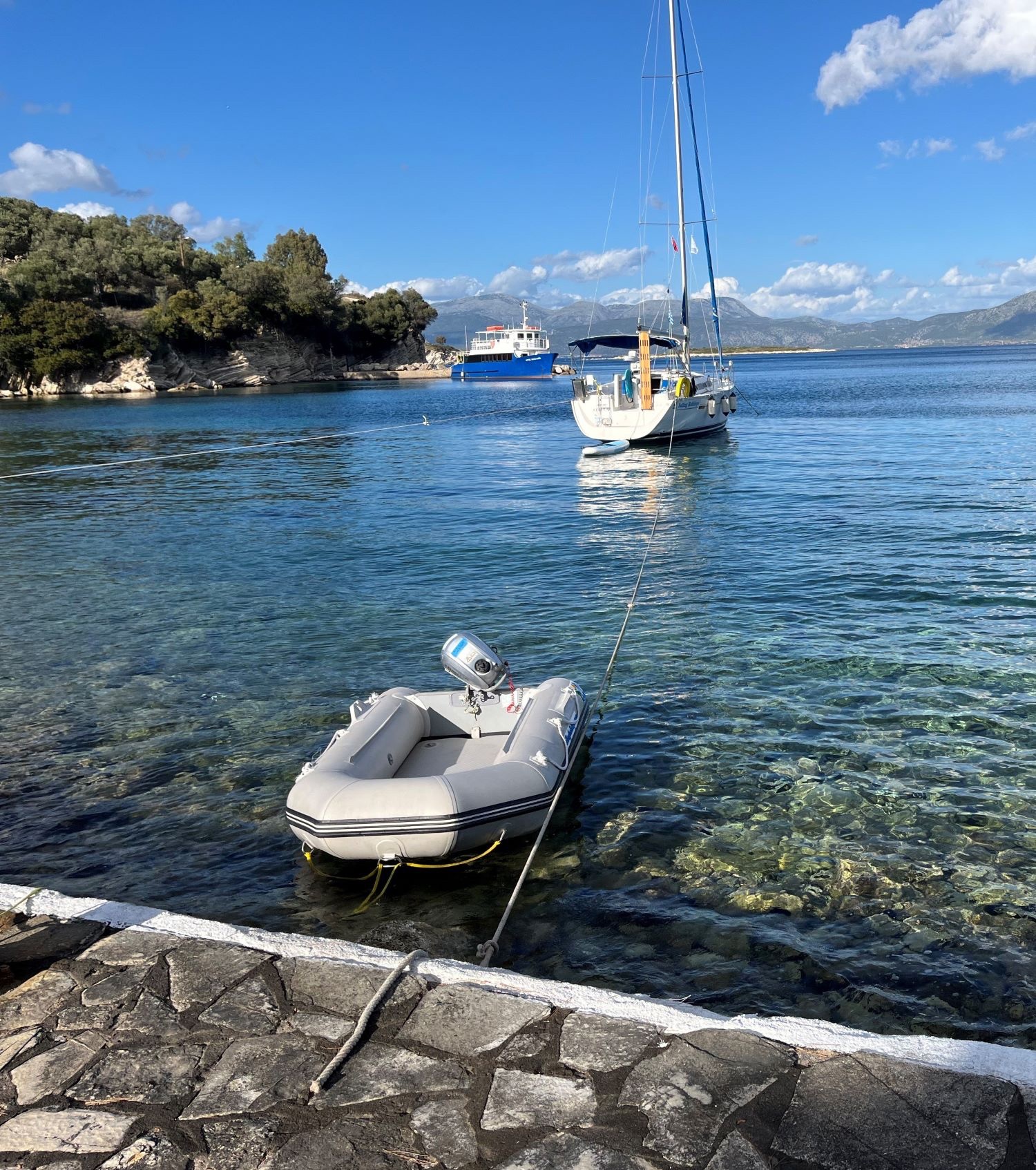 Sailing at Kalamos on Skippered Highlights of the South Ionian - Share-a-Yacht