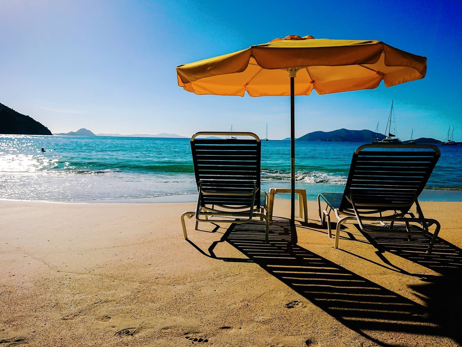 Sailing at British Virgin Islands on Catamaran Bareboat certification