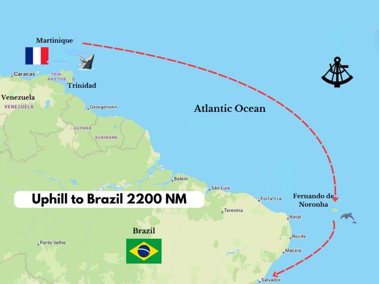 Sailing Expedition from Le marin to Fernando De Noronha — Mile Builder