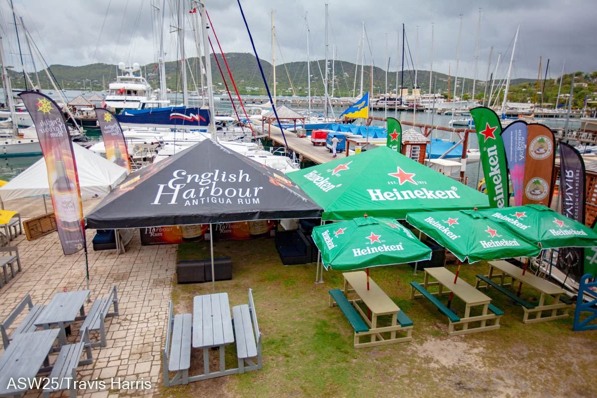 Sailing at English Harbour, Antigua on Antigua Sailing Week