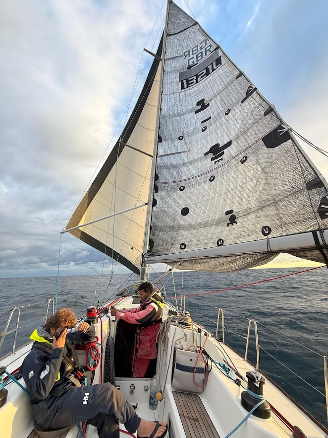 Sailing at Saint Maarten on Transatlantic Eastbound Sail Antigua - UK