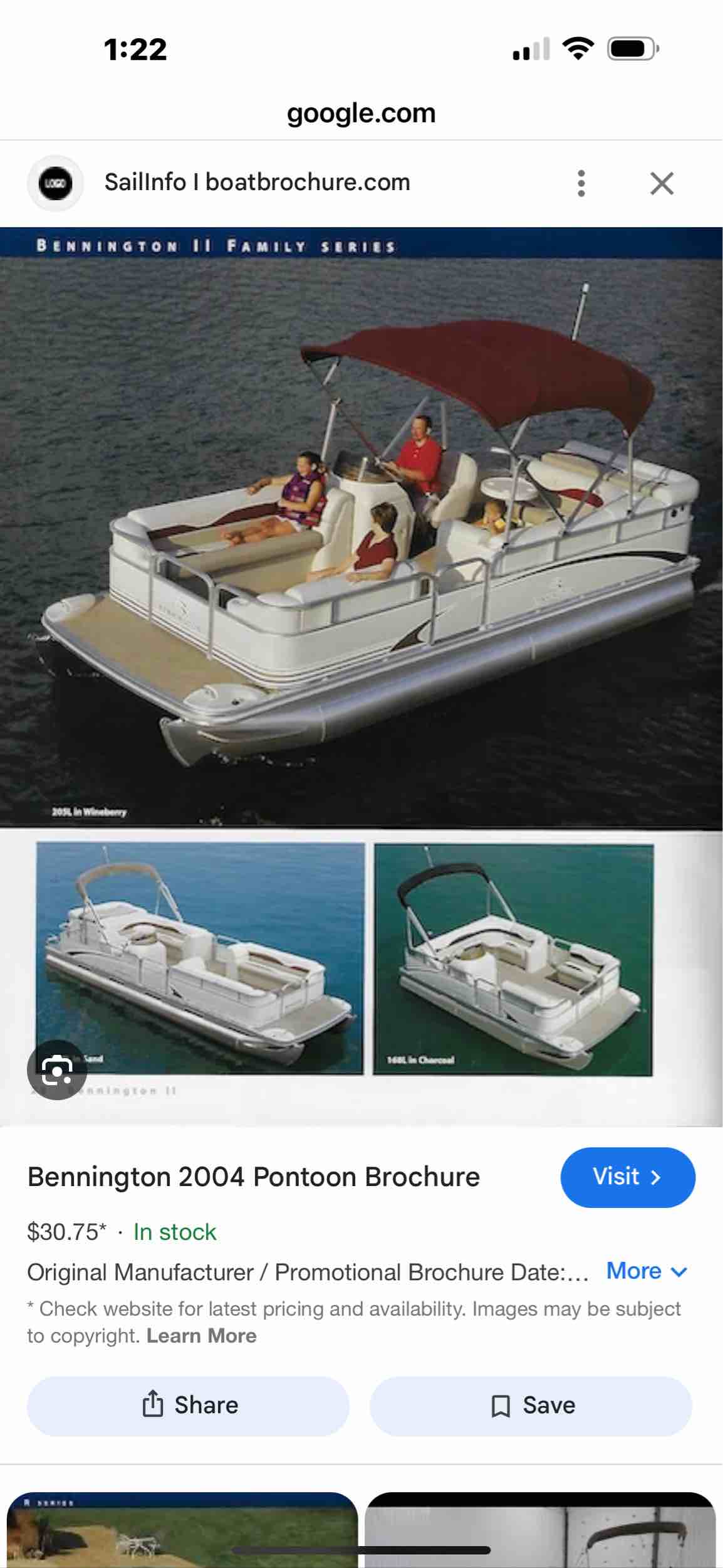 Bennington pontoon 25