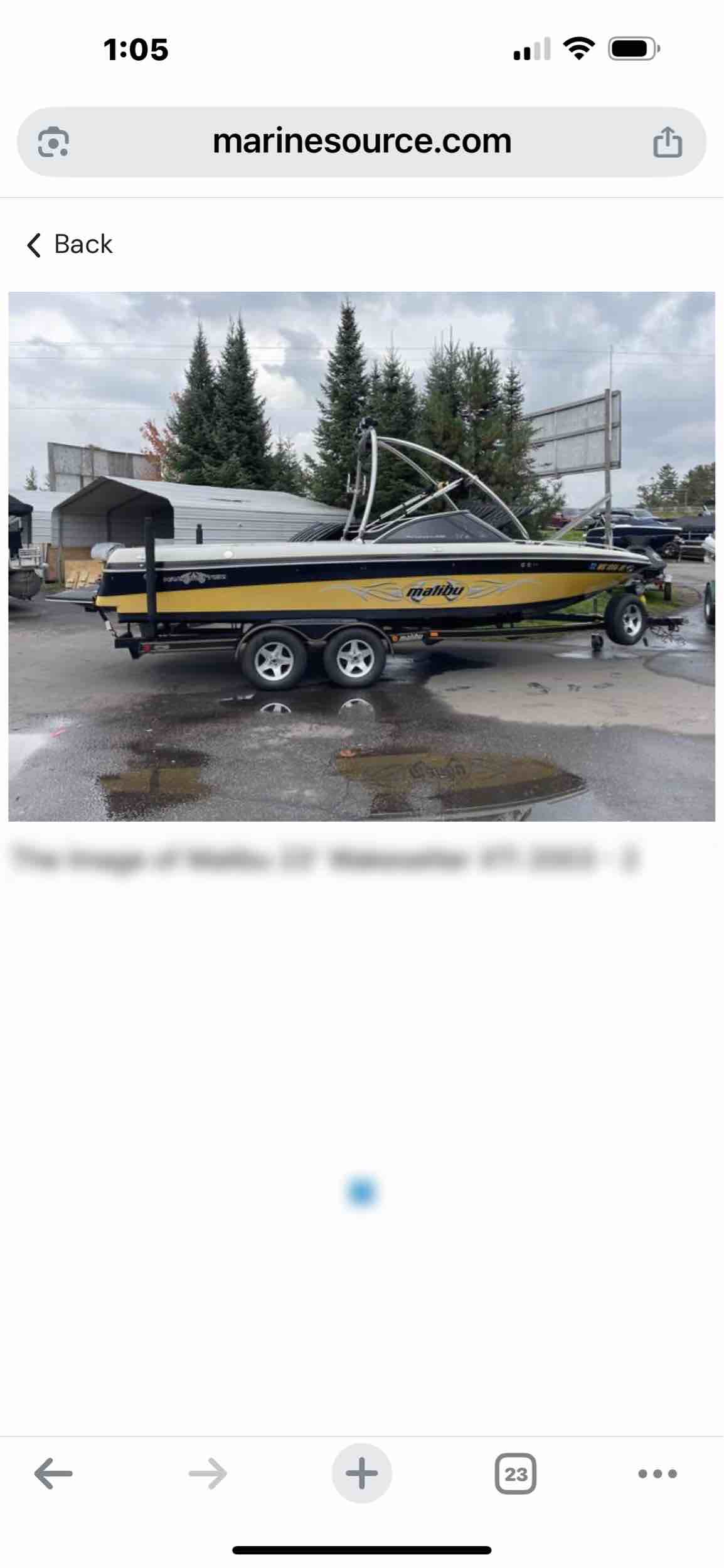 Malibu wakesetter 2002 23 ft