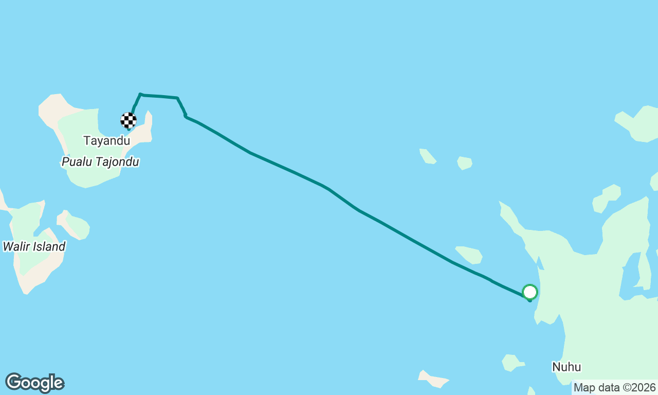 Ngurbload beach to tayondo island
