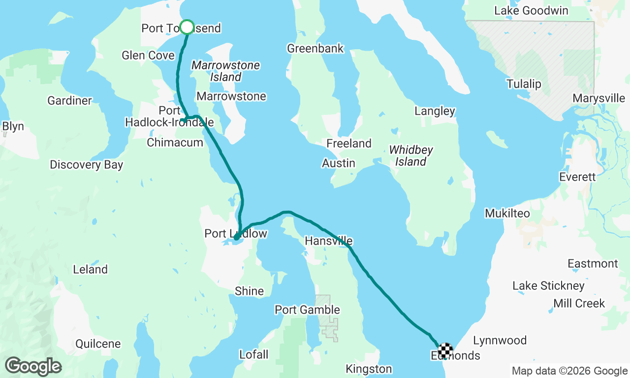 Port Townsend -> Edmonds via Port Hadlock & Port Ludlow