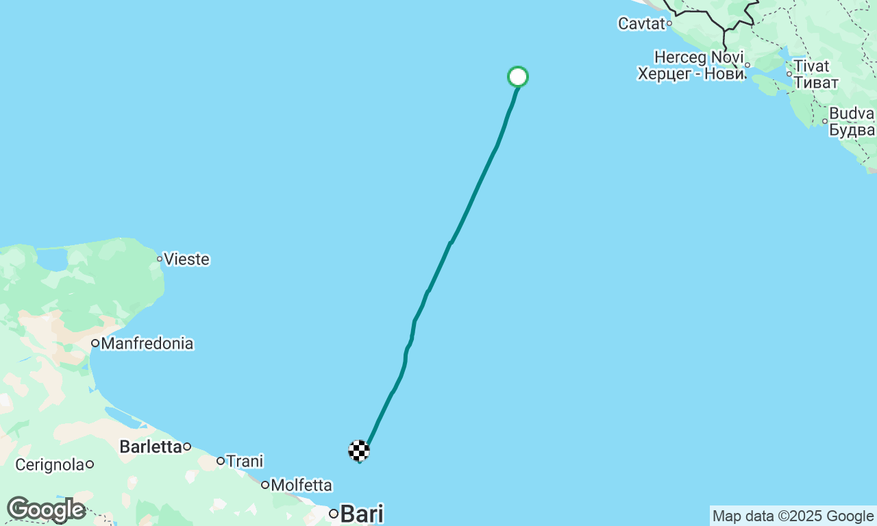 Mljet to Bari