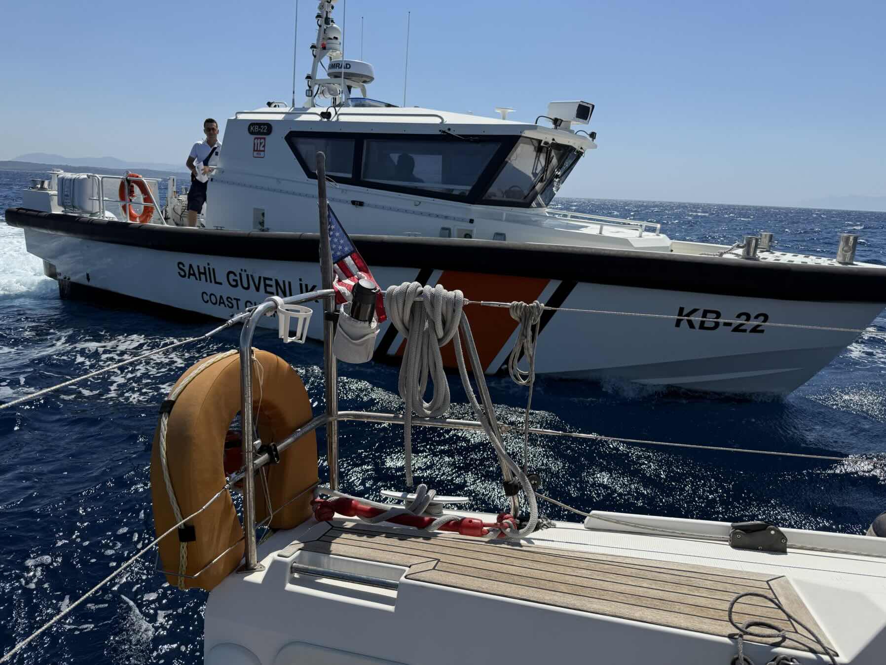 Sailing in Sığacak and a Coast Guard stop 👮‍♂️_5DE41C56-1776-43B2-8119-D2BC2C01DC22