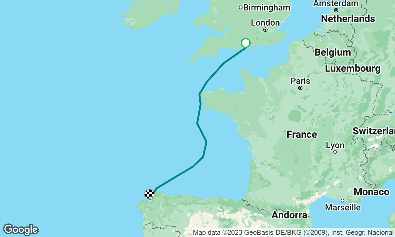 Portsmouth to A Coruna 