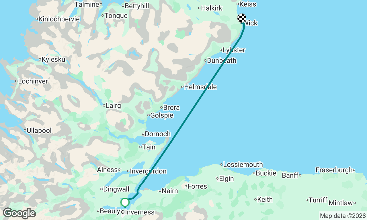 Inverness to Wick