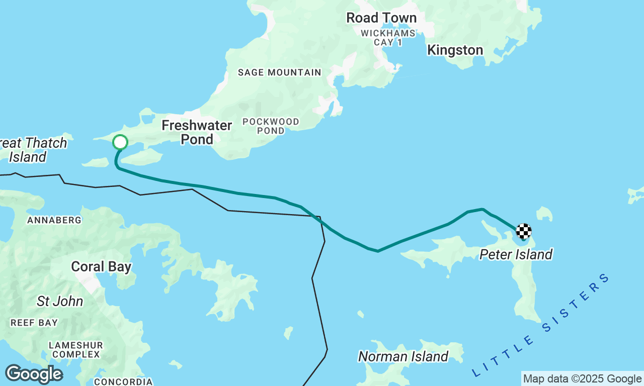 Soper's Hole to Deadman Bay