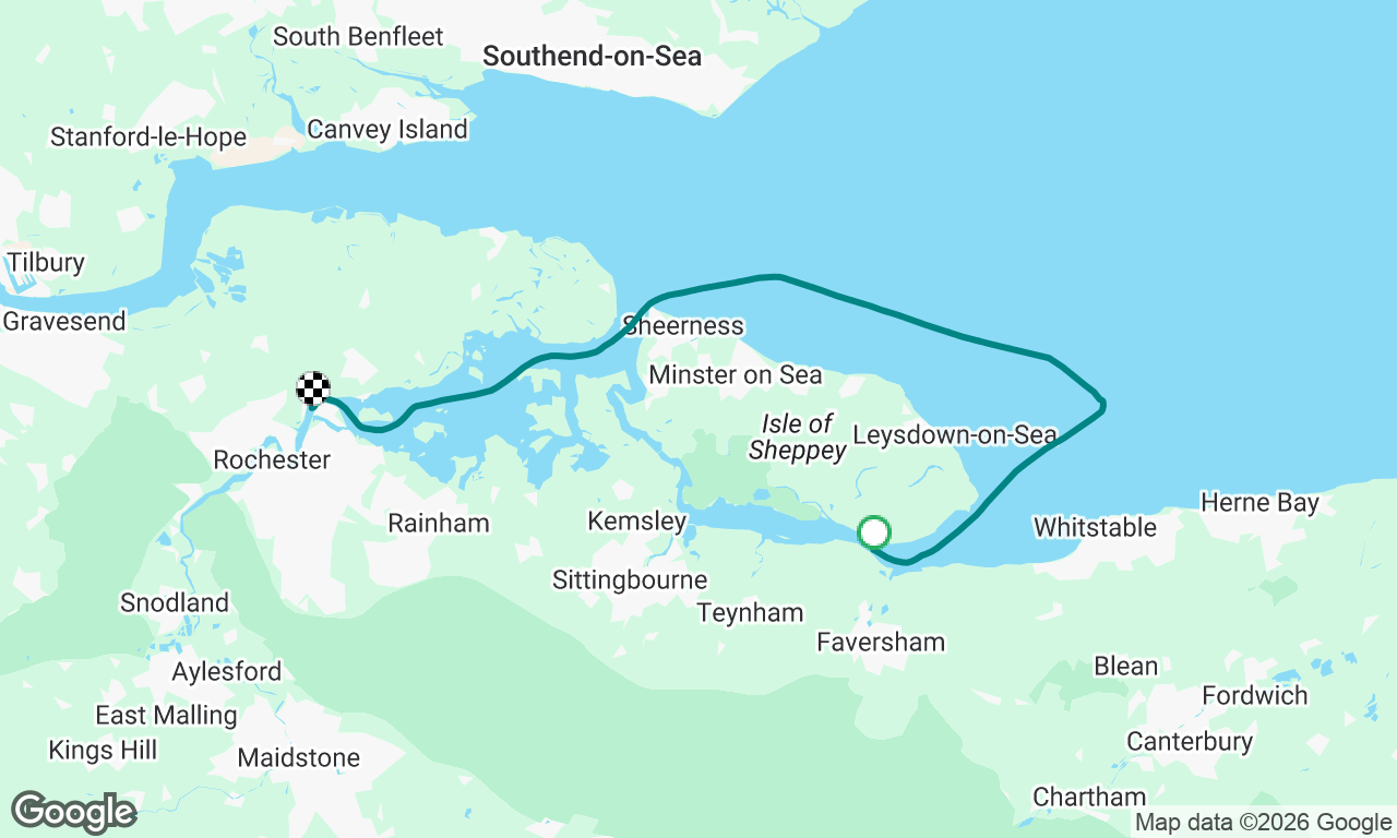 Harty Ferry to Upnor 