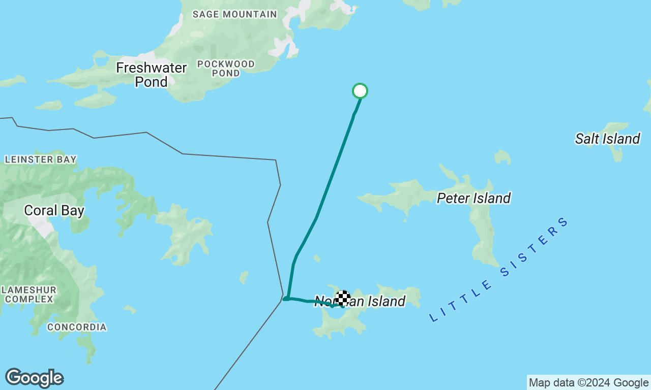 BVI ASA104/114 Day 1 - Road Town to Norman Island