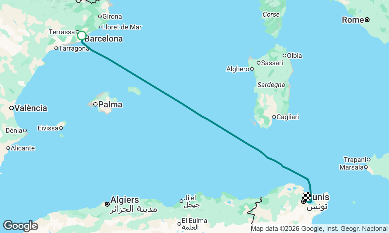 Barcelona-La Goulette (Túnez)