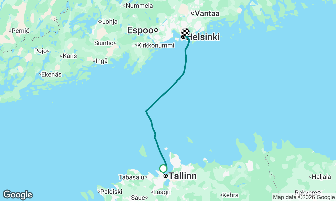 Tallinn to Helsinki