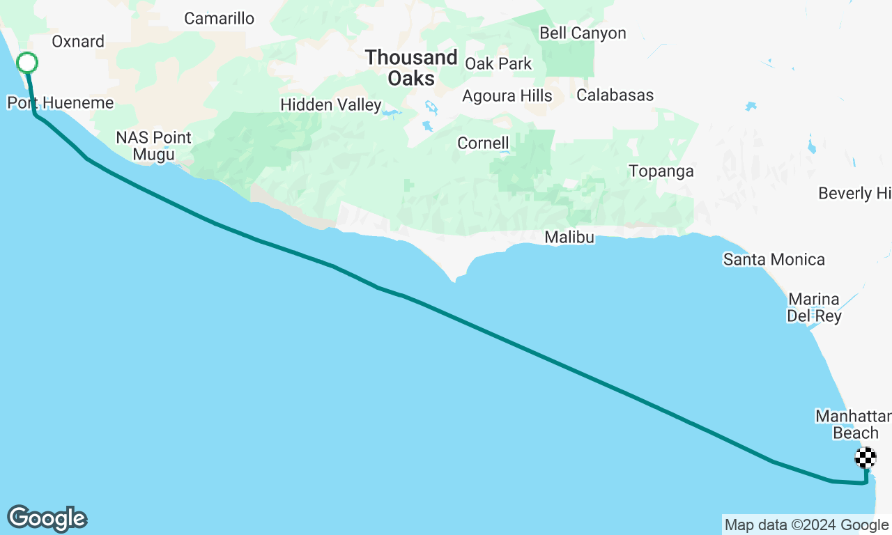 Oxnard to Redondo beach 