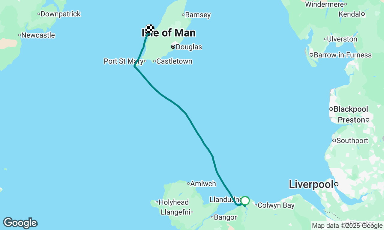 Deganwy to Peel