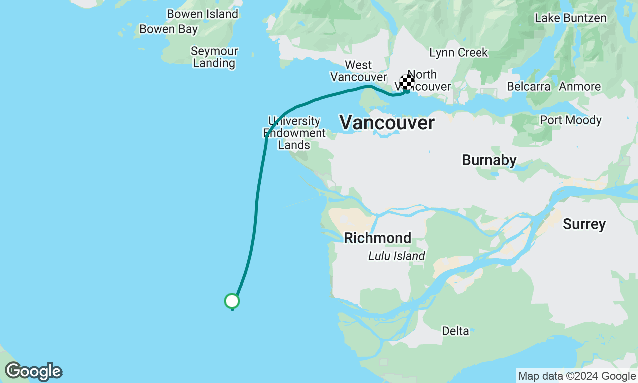 great ride to Vancouver from  Victoria.app failed