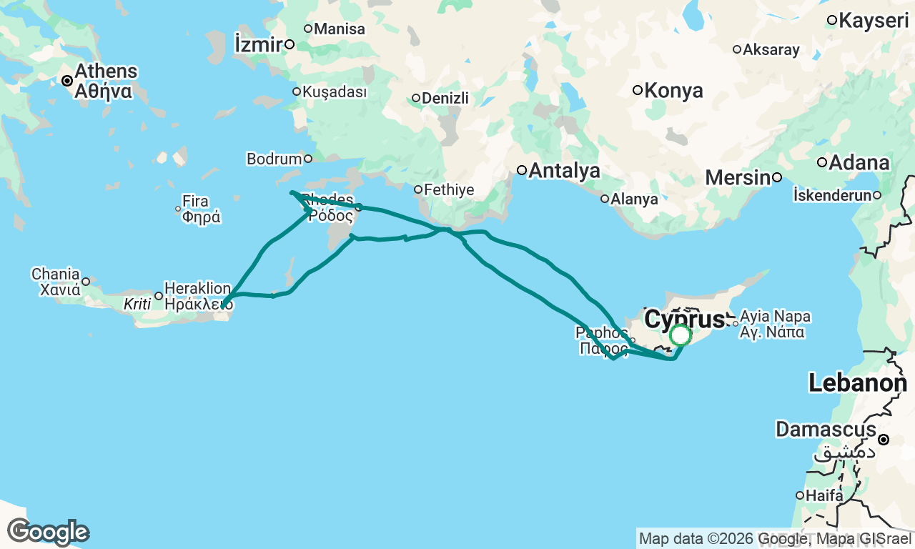 Voyage map