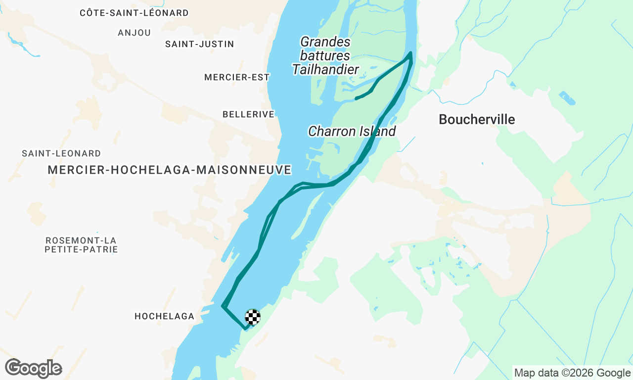 Îles Boucherville en soirée 