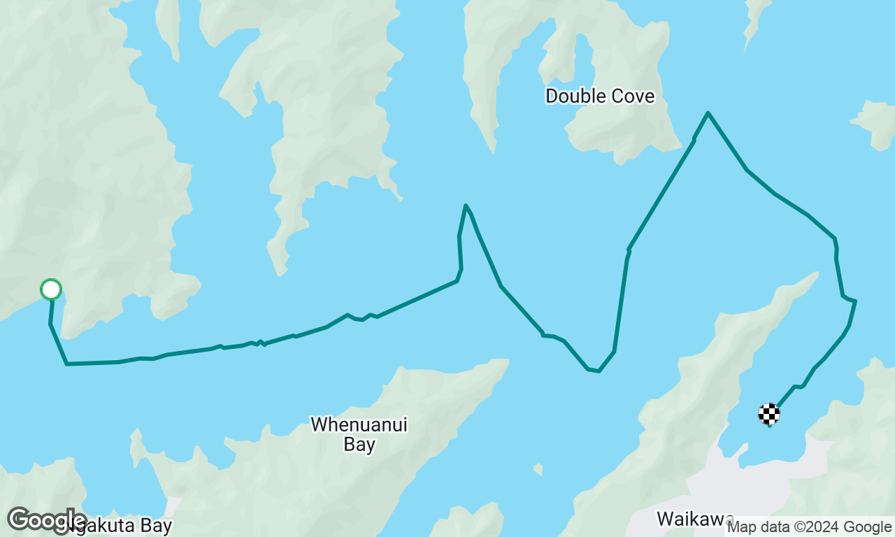Motor then sail back to Waikawa Bay 
