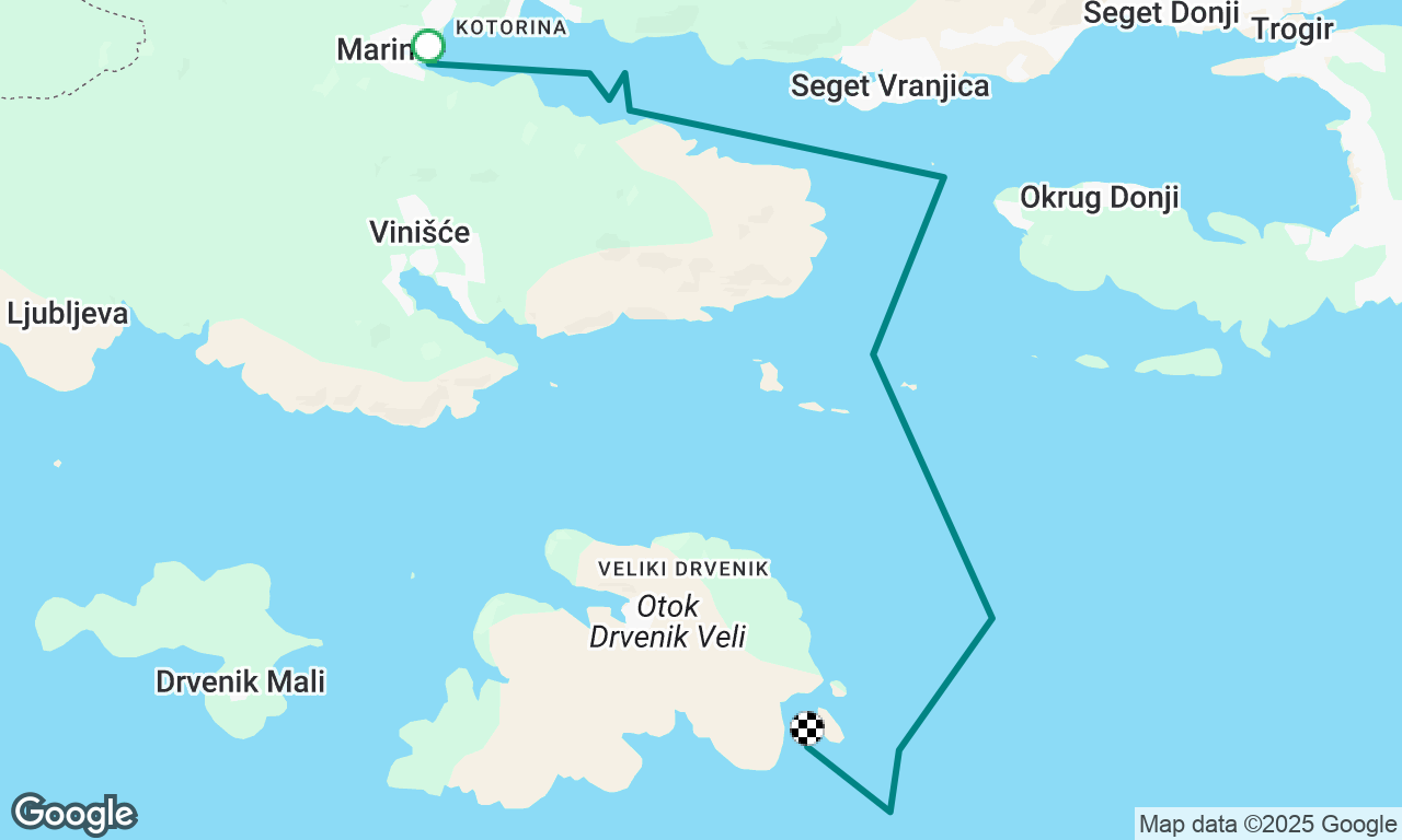 Sail to Otok Drvenik Veli
