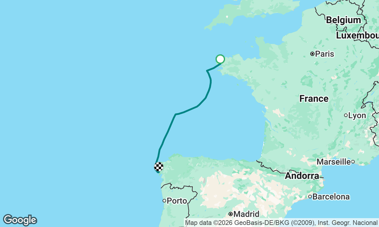 Brest to Muros   Biscay Done