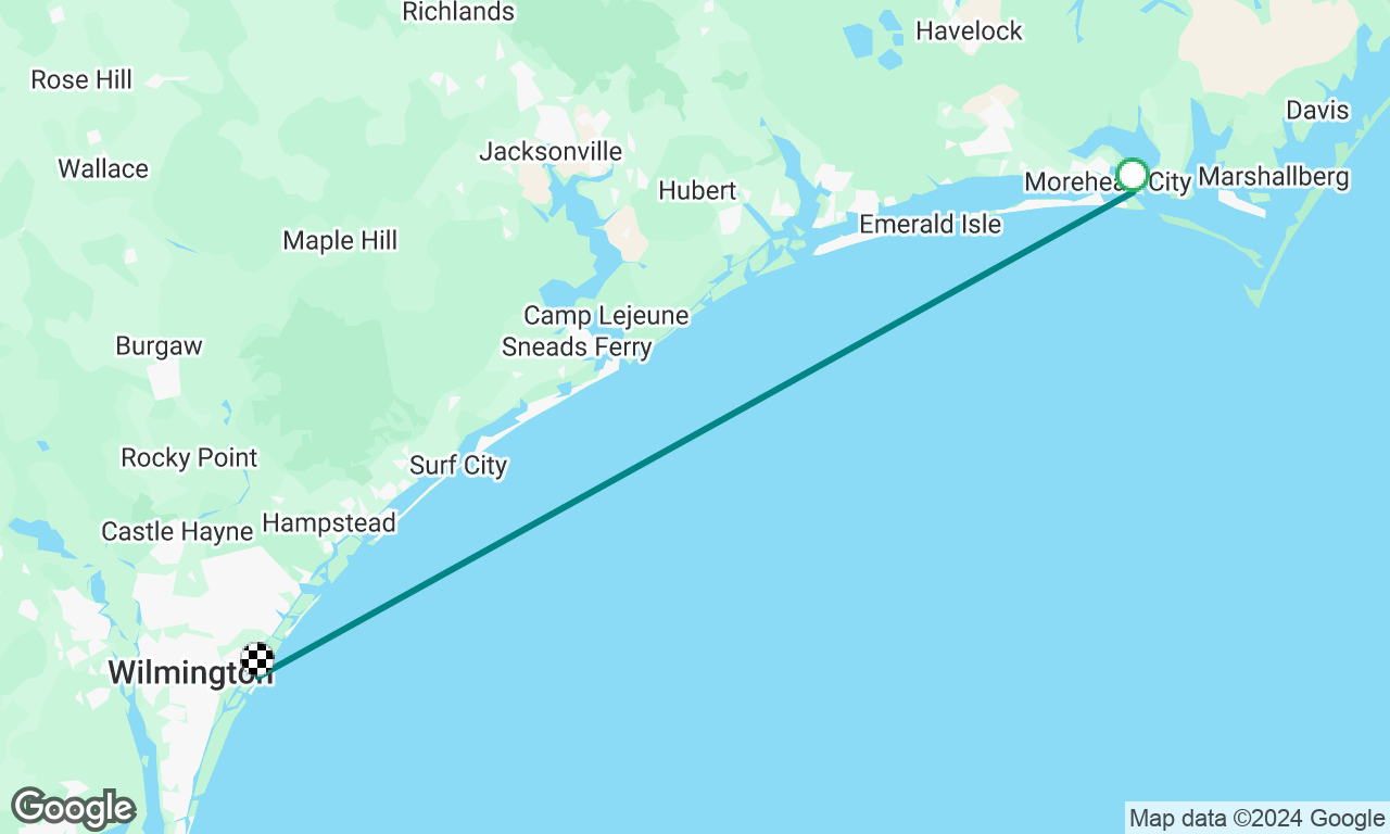 Beaufort to Wrightsville Beach