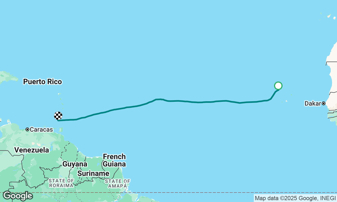 Wow !  I just sailed across the Atlantic - Mindelo, Cape Verde to Camper & Nicholson Marina, Grenada