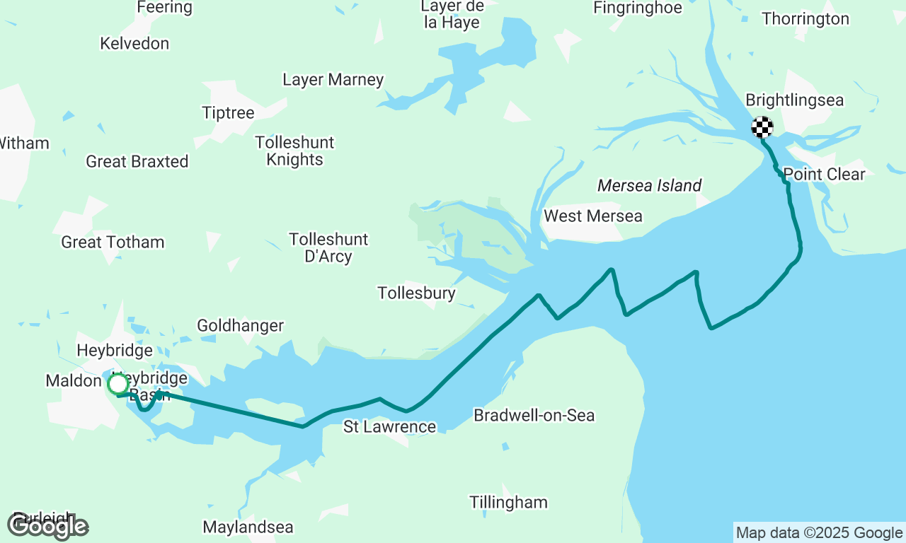 Maldon to Wolvestone on Laerling 