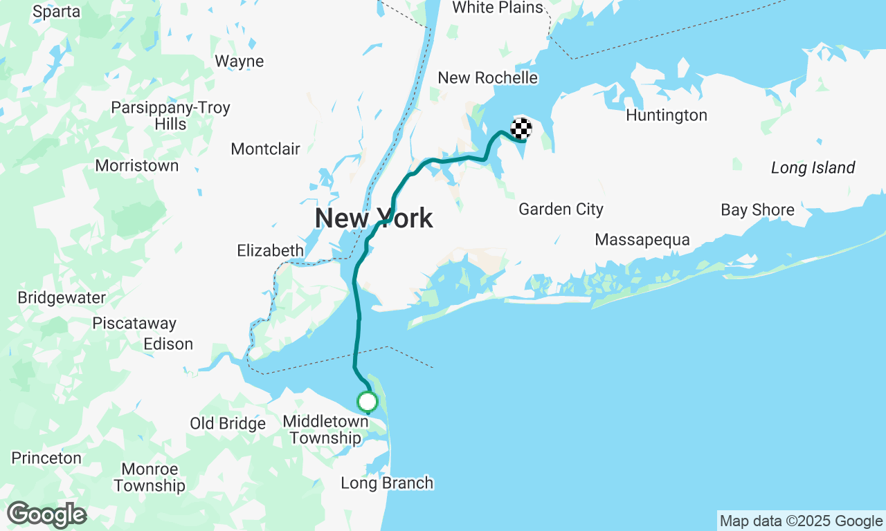 Sandy Hook to Port Washington