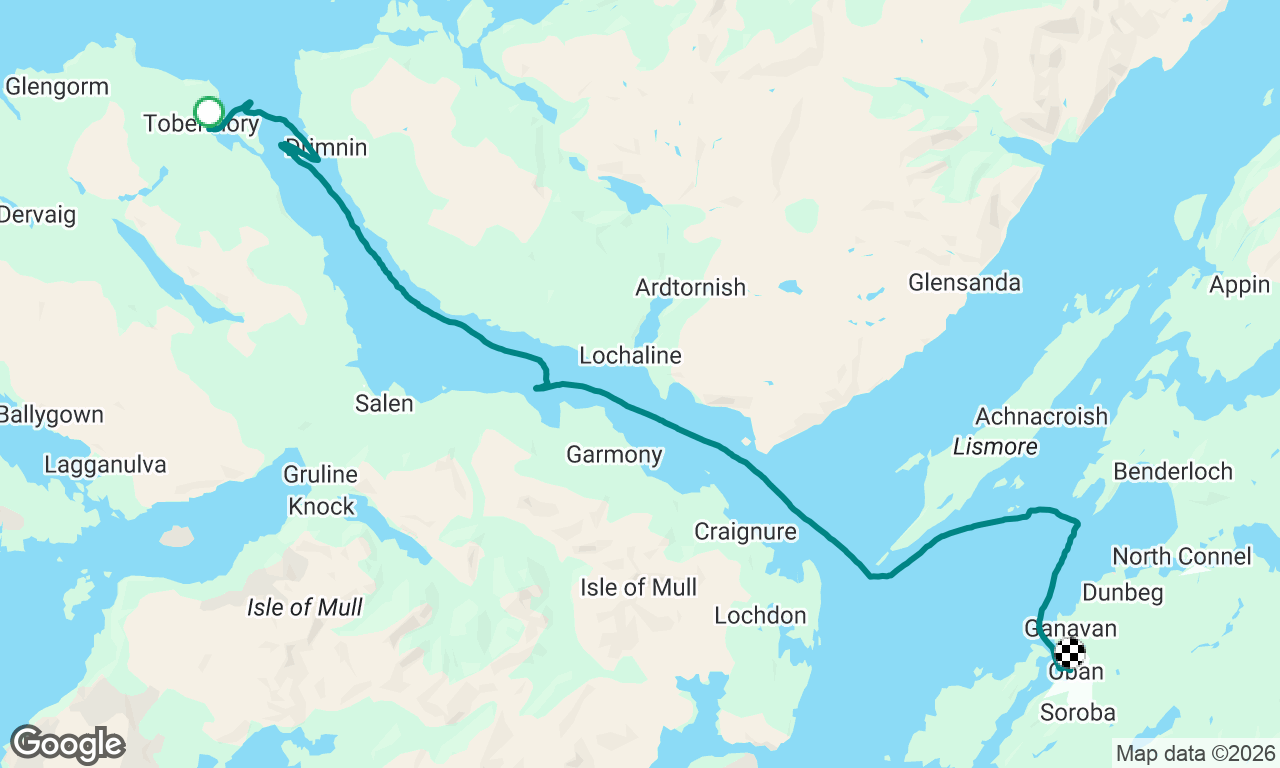 Tobermory to Oban 