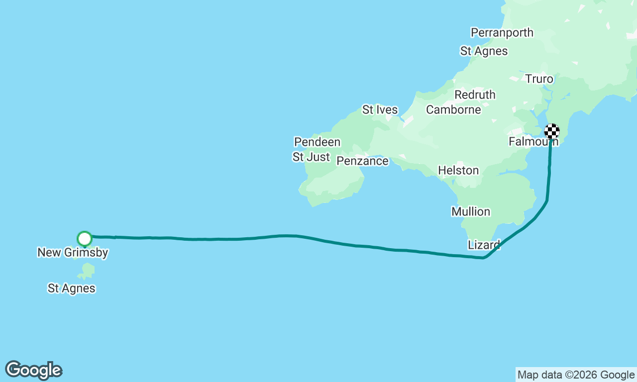 St Martins, Scilly Isles to St Mawes