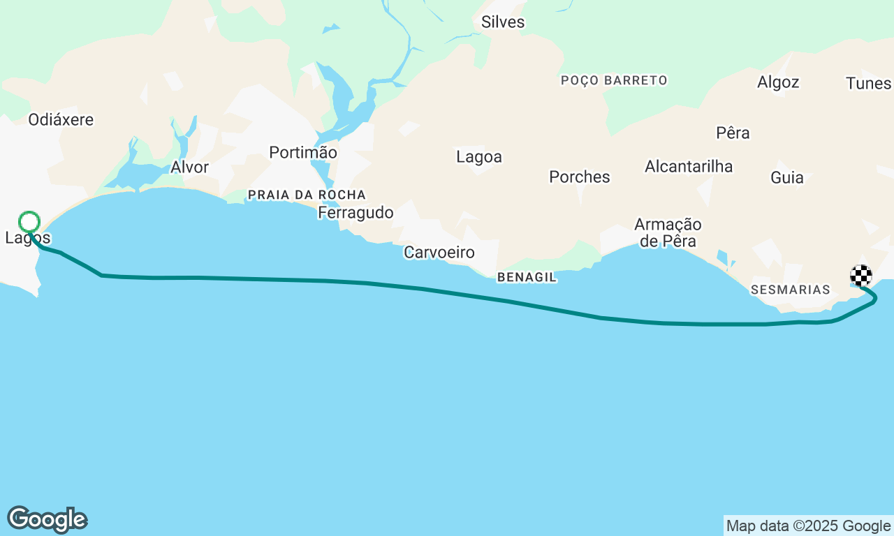Lagos to Albufiera (with a killer Whale Securite)