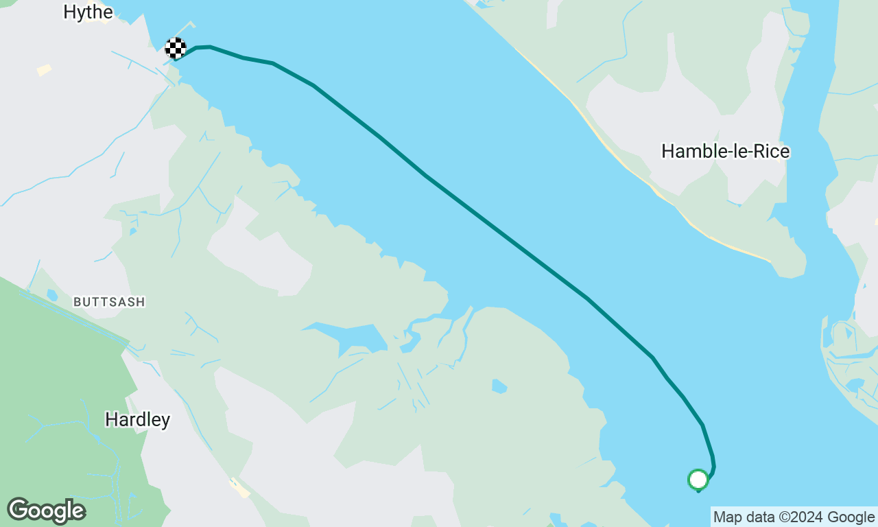 Ashlett Creek to Hythe Sailing Club 