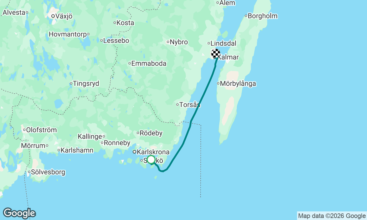 Ornö to Kalmar