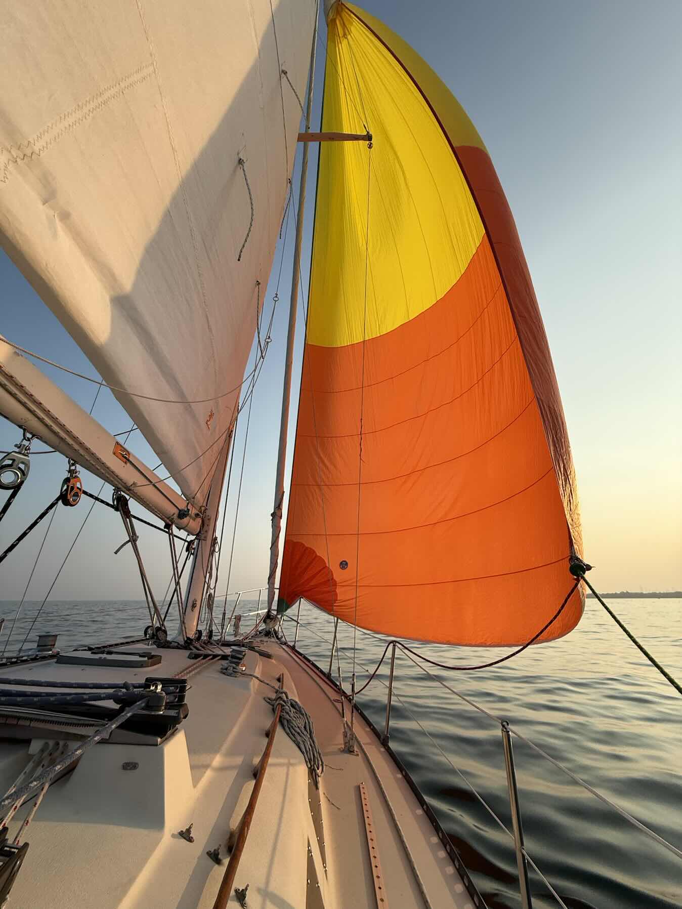 No Wind (Ginnaker) with Anna and Marcus _F4A23BA3-94A7-4F01-AC3C-6A177B4851BF