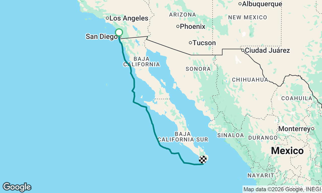 San Diego to Cabo San Lucas