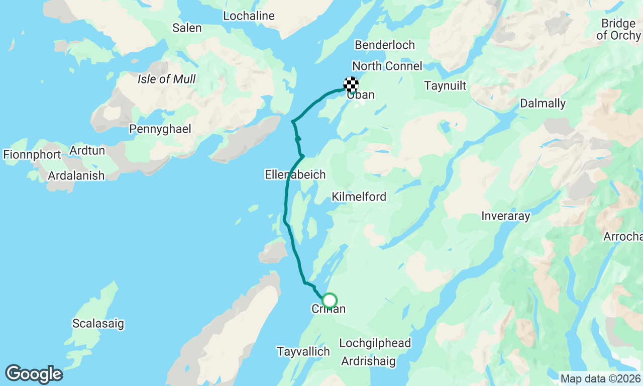 Crinan to Kerrera