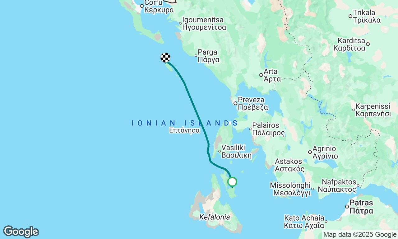 Skinou, Ithaca to Lakka, Paxos