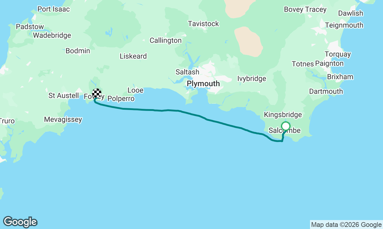 Salcombe to Fowey - downwind bliss